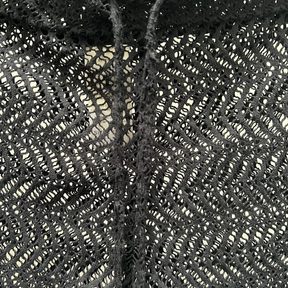 Black Mesh Cover Up Shorts - Picture 4 of 6